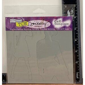Dina Wakley silhouette Stencil Template TCW355S MINI CASEY & PENELOPE